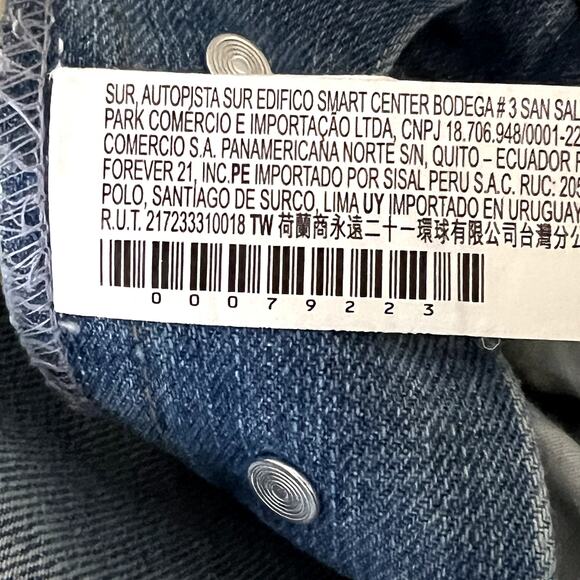 Life In Progress Distressed Ripped Denim Jean Short Overalls Small Shortalls - Picture 10 of 10